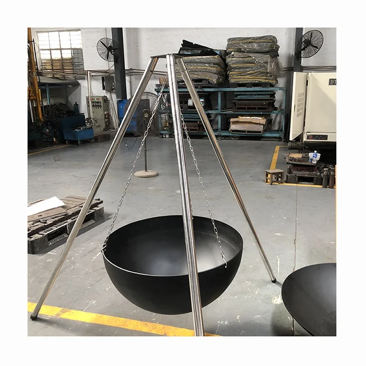 Custom Outdoor Decorate Hanging Fire Bowl Garden Patio Heater Wood Burning Fire Pit Bowl And Grill