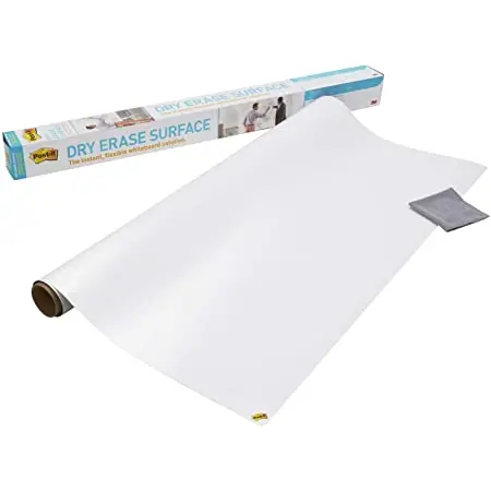 
Post-it Dry Erase Whiteboard Film Surface for Walls, Doors, Tables, Chalkboards, Whiteboards 