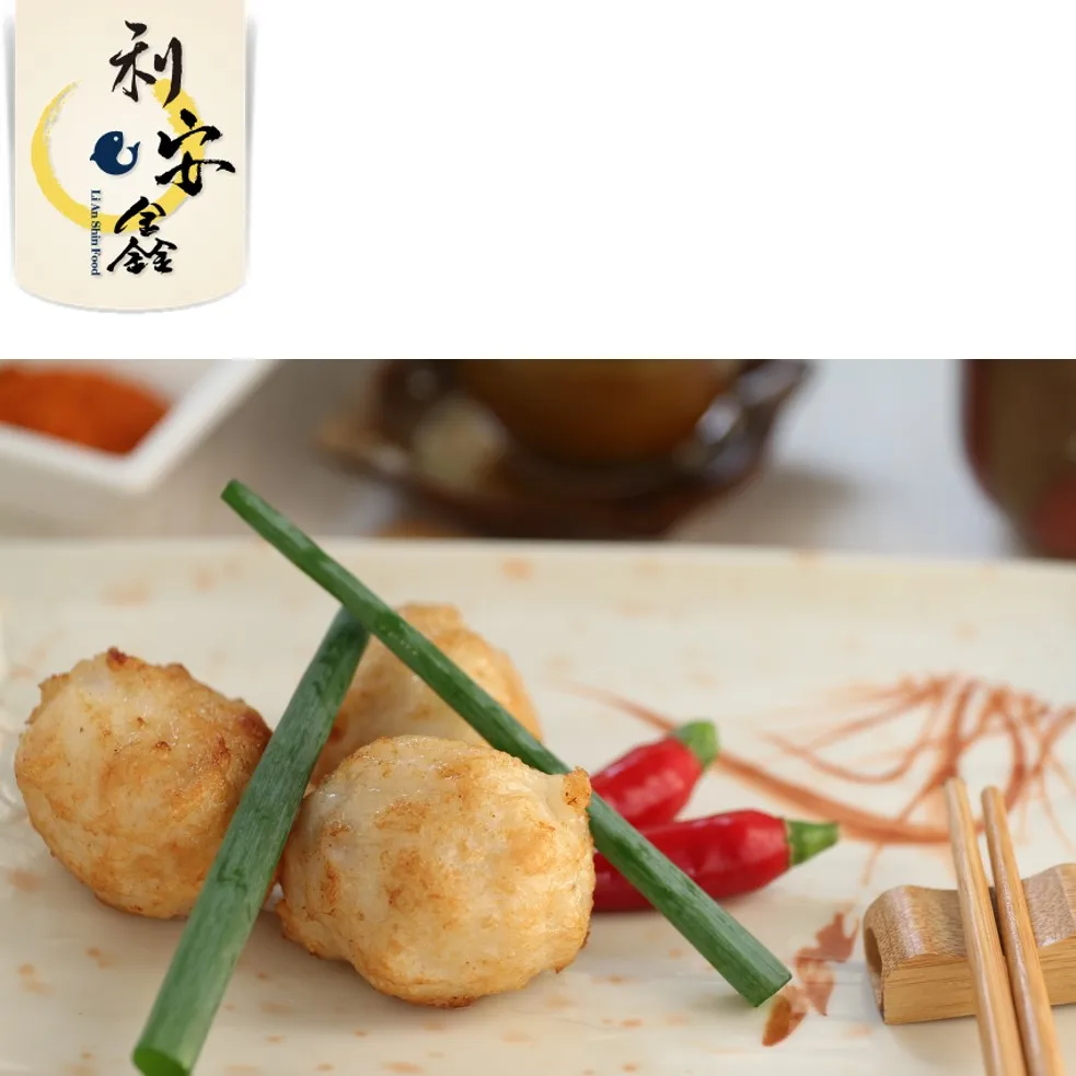 seafood surimi fresh meat squid and cuttlefish ball for restaurant