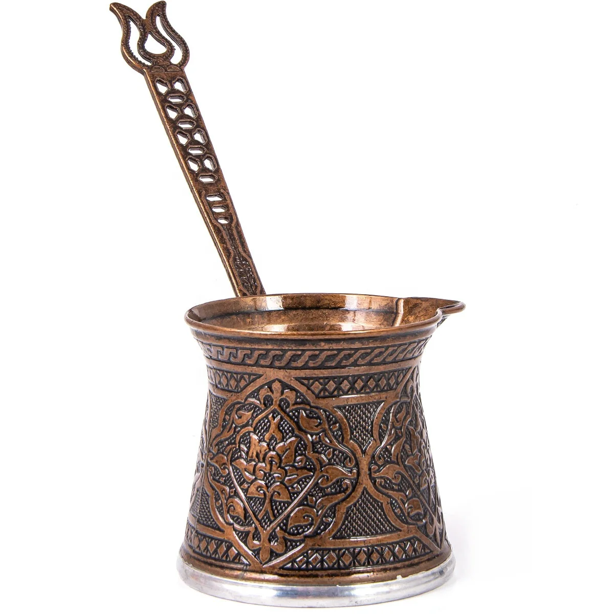 Rustic Traditional Turkish Coffee Pot Set of 3