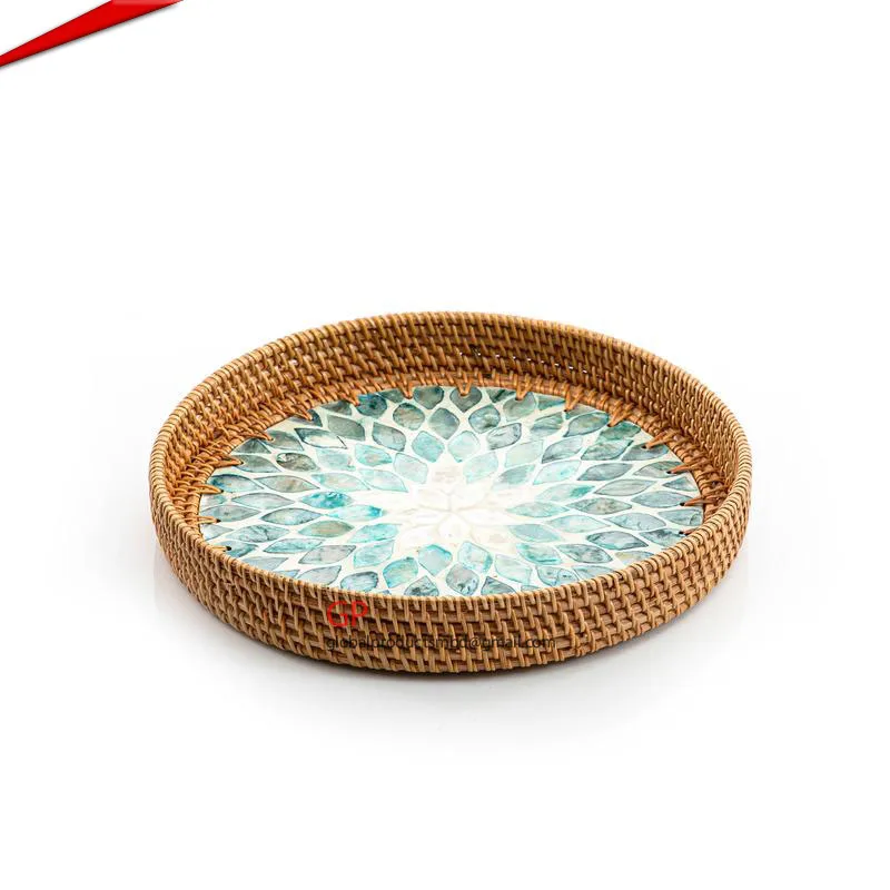 Hot Sale Latest Design Rattan Tray with Luxury Design Hand Made Tray