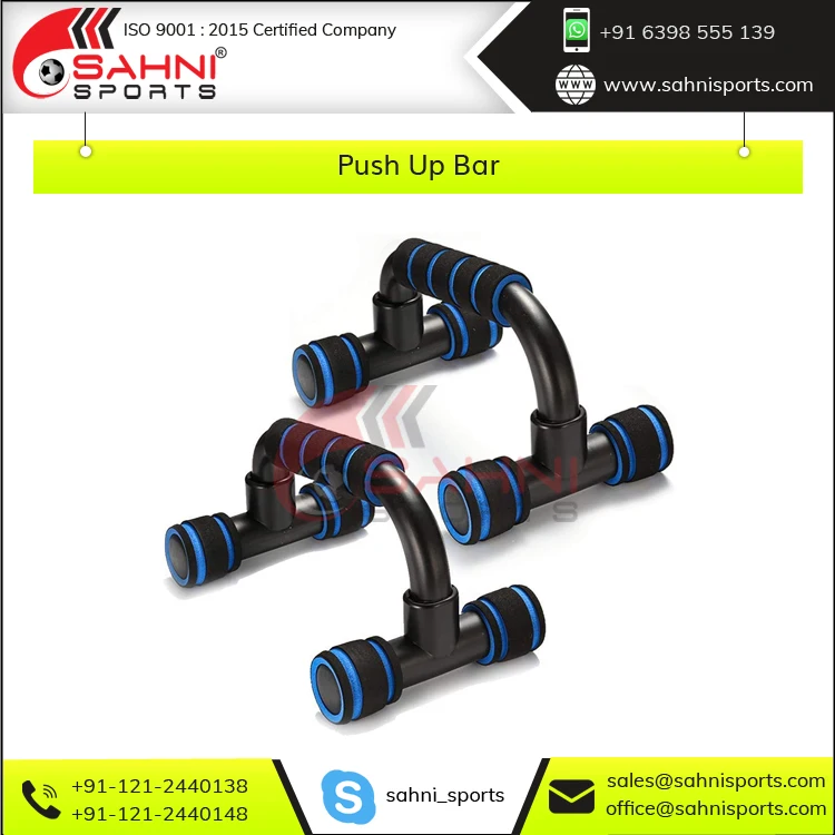 High Quality Metal Construction with Non-slippery Foam Grip Fitness Equipment Push Up Bar