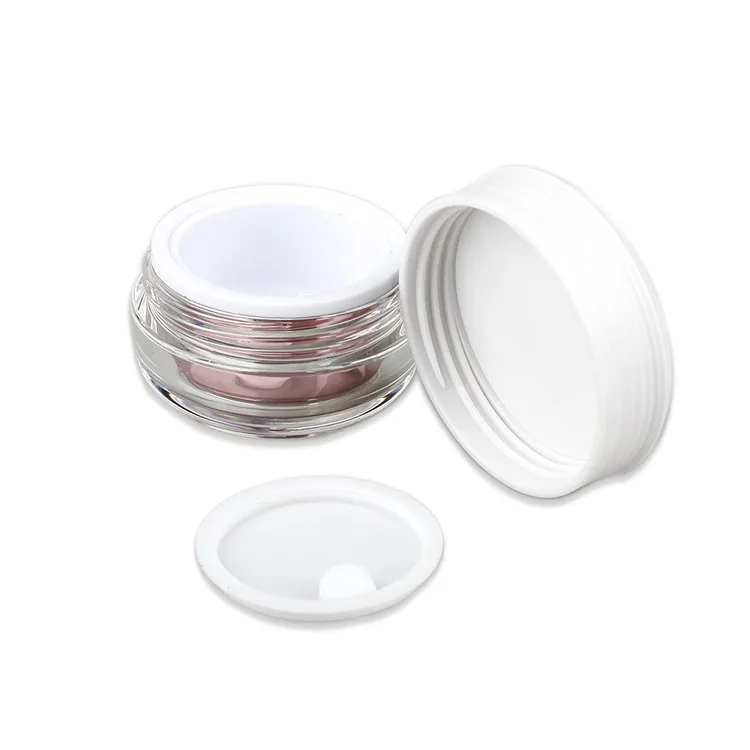 
European Warehouse Ready to Ship 15G Colorful Mushroom Shape Cosmetic Cream Acrylic Jar 