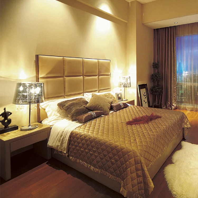 Custom Design King Queen Size Bed Frame 5 star hotel bedroom sets