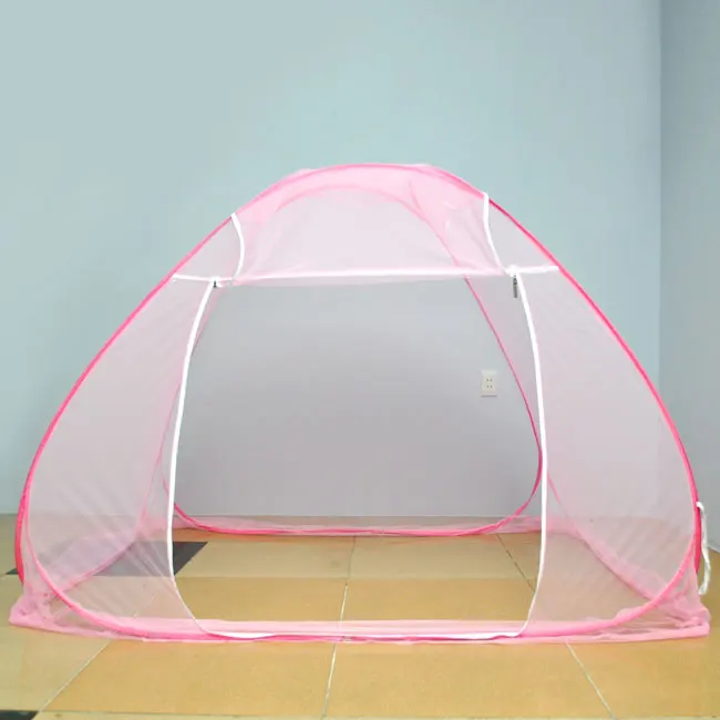 Pop up mosquito net Foldable mosquito net full size full color bed mosquito net all ages can use