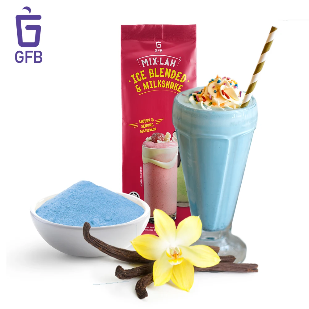 Сухой молочный коктейль, ванильный синий порошок 1 кг для чайного магазина