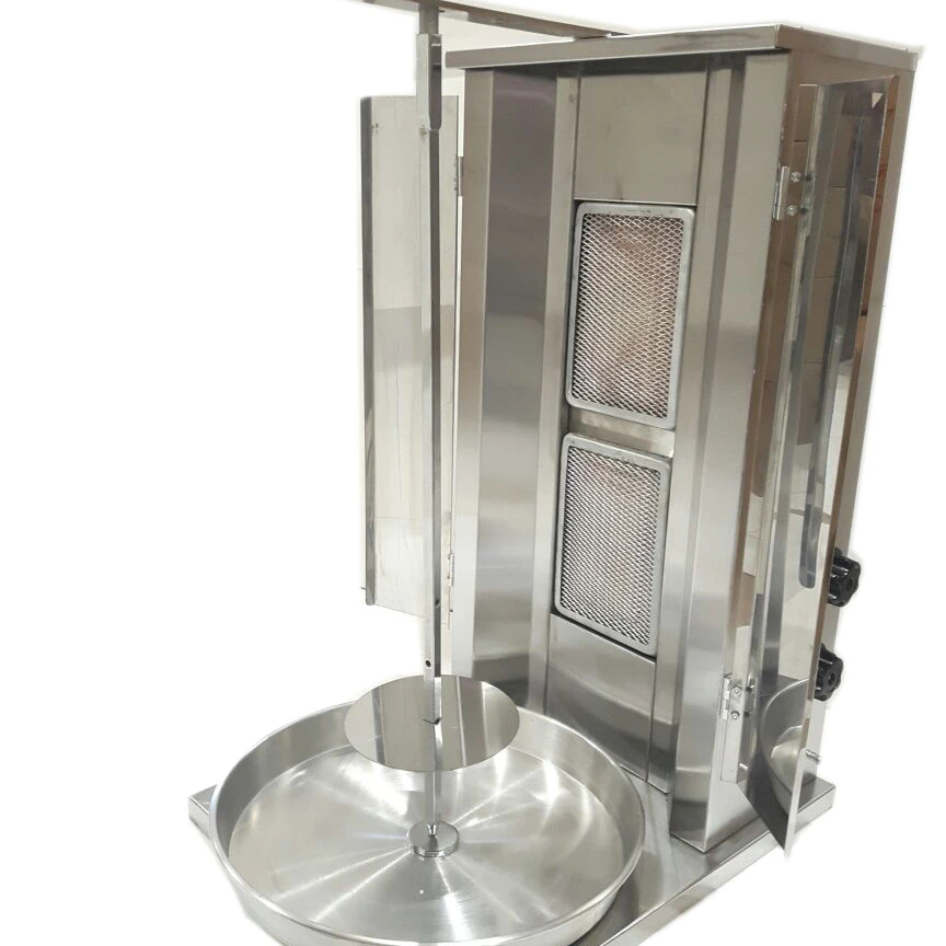 Doner Kebab Machine 2 Radian Tube, покрытая газом, Сделано в Турции, оборудование для ресторана, электрическая автоматическая машина для Шаш-кебаба