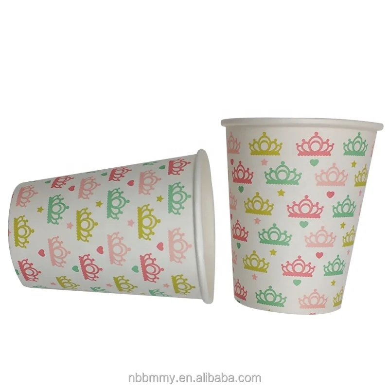 Hot sale oem odm designer sweet milk tea paper coffee cups for Birthday Party Decoration