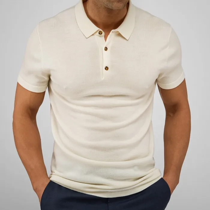 Premium quality bulk knitted collar polo polo shirts wholesale polo t-shirt