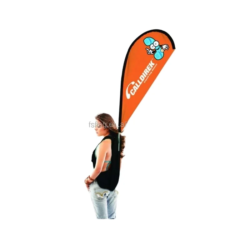 Custom flying backpack flag england body flag promotion outdoor banner flag