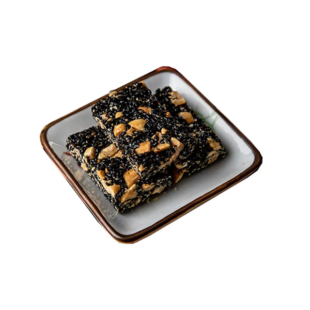Vegan Black Sesame And Peanut Candy Bar Authentic Recipe  With Nutrition Benefit And Good Taste 113g