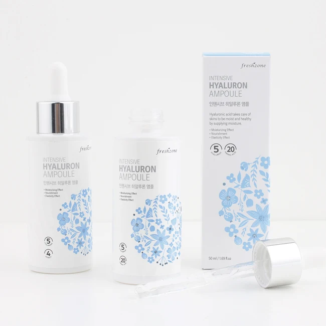 HYALURONIC ACID AMPOULE for Korean Skincare Cosmetics OEM ODM by Customizing Ingredients bottle and Packaging