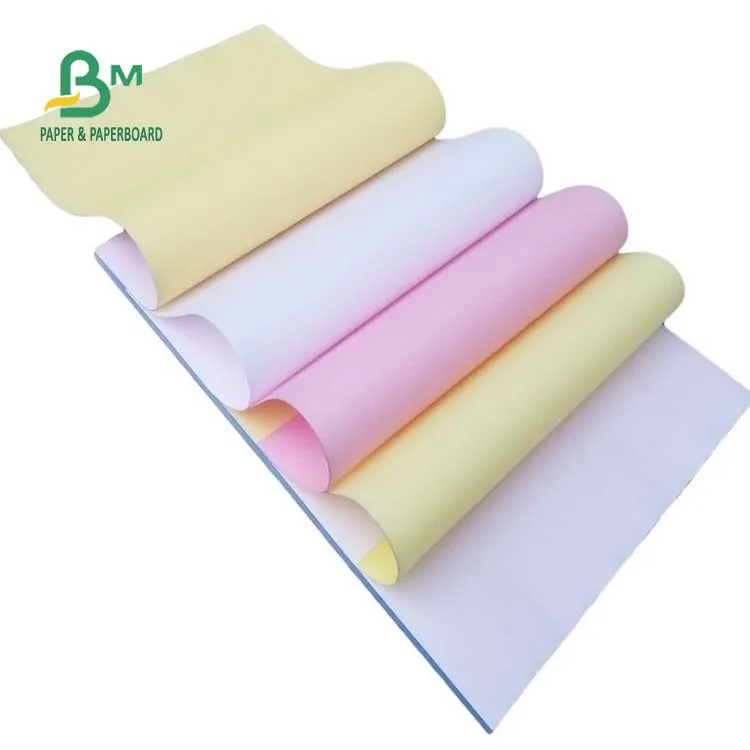 55g Superior Multi - Colored Carbonless Paper Roll 24 inches * 34 inches