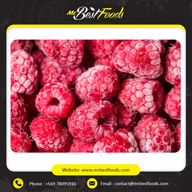 IQF Frozen Fruits Export Bulk Frozen Fruits IQF Raspberries with Best Price IQF Grade B Raspberries