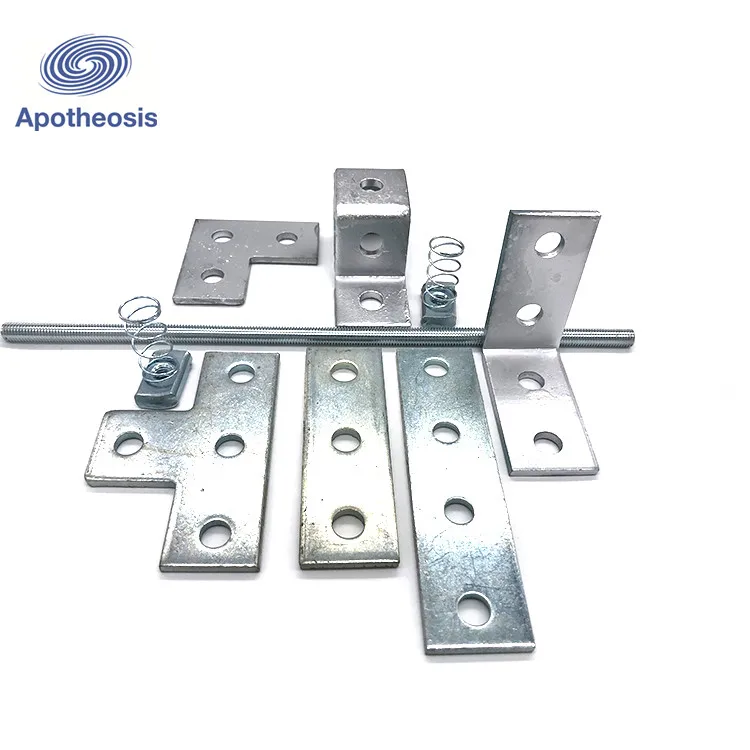 APO 2022 connecting plate supplier oem Steel Wholesale metal corner bracket framing angle fitting 2525G aluminium profile angle