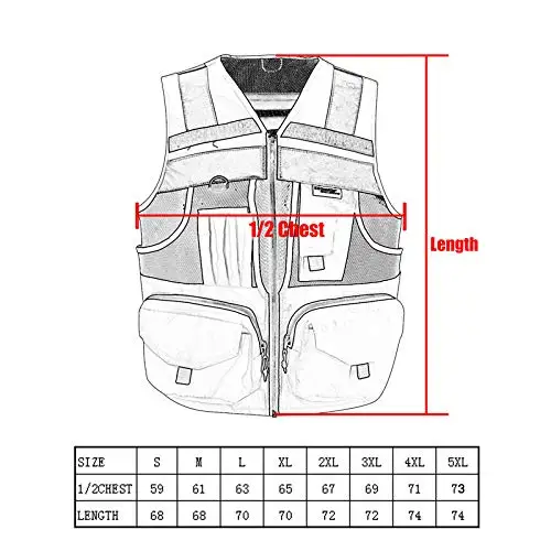 
Safety Vest Protective Workwear Multi Pockets With Reflective Strips Outdoor Work Vest 
