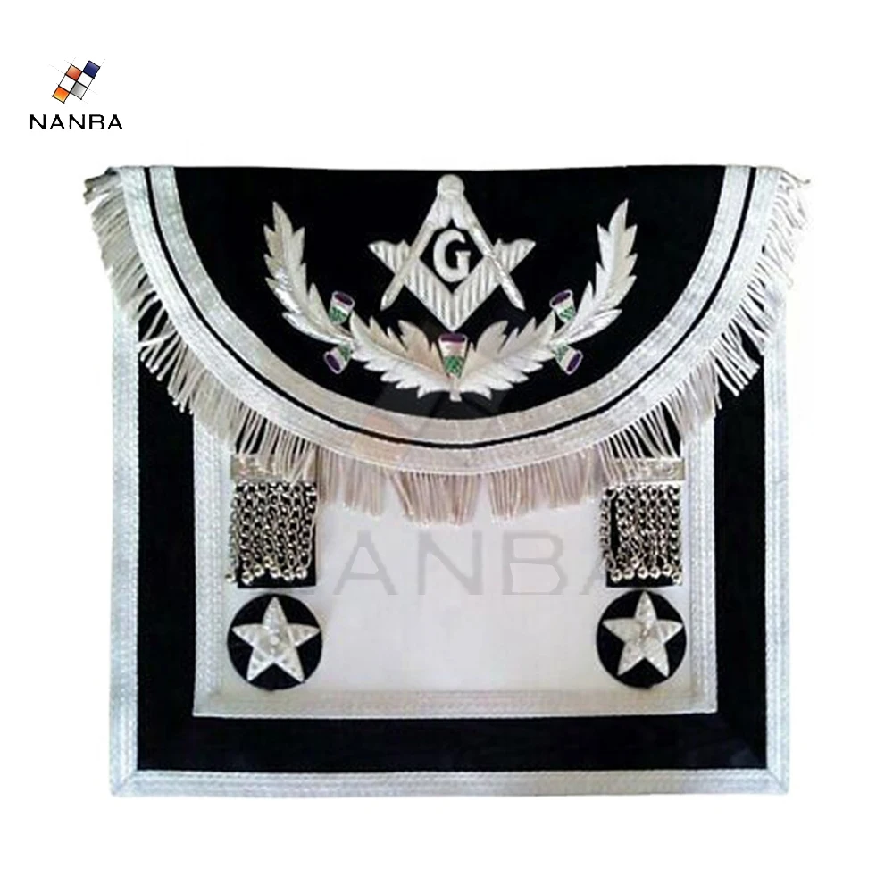 Фартук с ручной вышивкой Masonic last Master