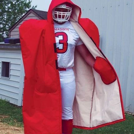 Adult Sideline Cape  football sideline cape Plain Black Sideline Capes