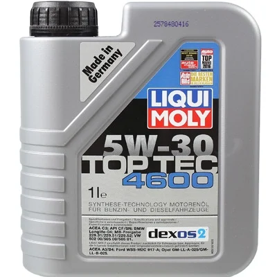 LIQUI MOLY TOP TEC 4600 4605 немецкое моторное масло 5W-30 синтетическое 10 литров