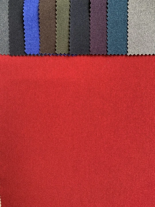 
Popular Wool Like Polyester Twill Woven Fabric Mechanical Stretch Wholesale 