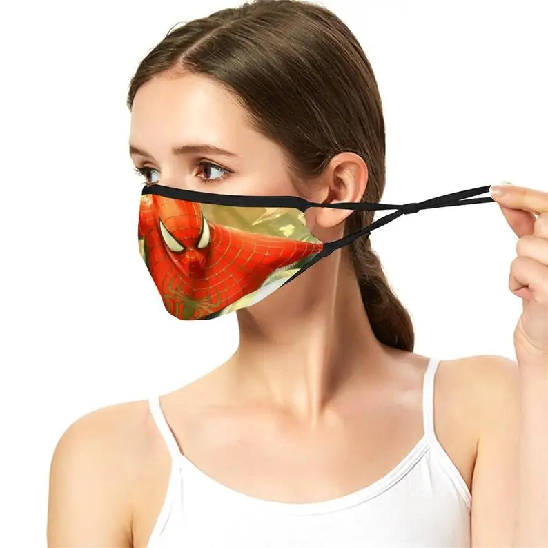 
 Детское лицо Ma sk, 3D печатные персонажи, Dis ney мультфильм, супер милый, моющийся, многоразовый, регулируемый 18  