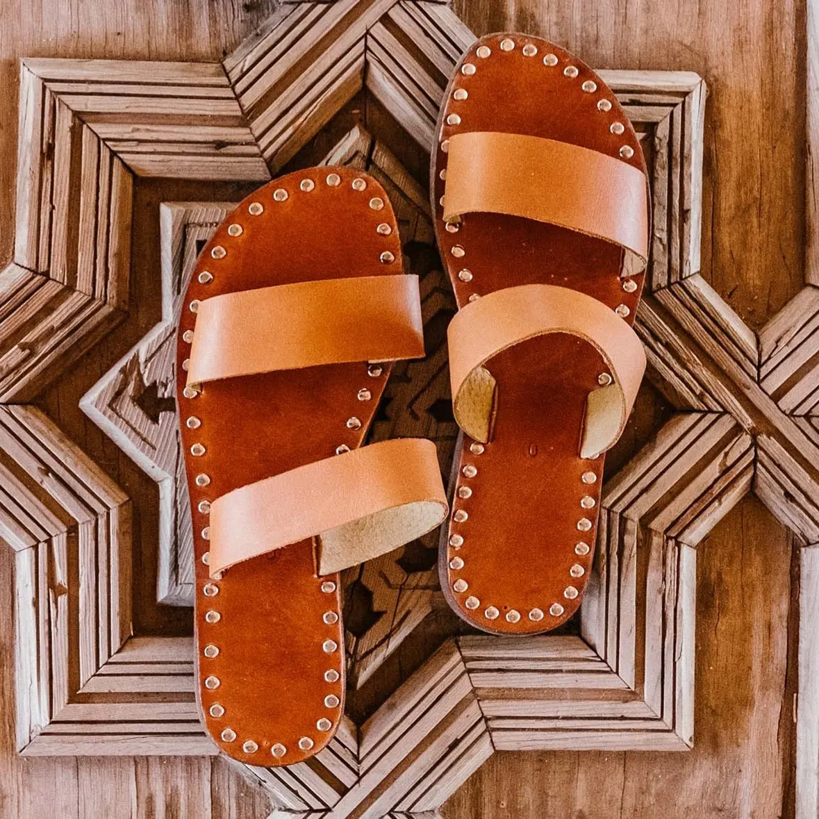 Handmade Leather Flat Sandals