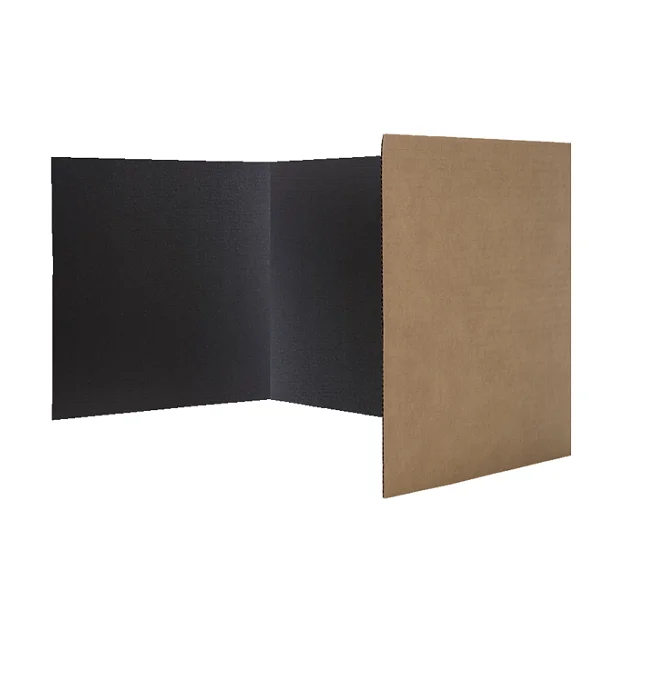 18 x 48 1 Ply Black  Project Board Retail Constructed from 1-Ply Corrugated Paper