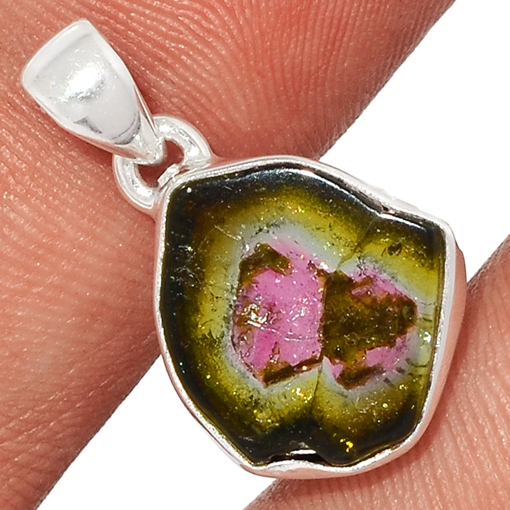 Редкий Натуральный арбуз турмалин био-кусочек драгоценных камней 5 звезд