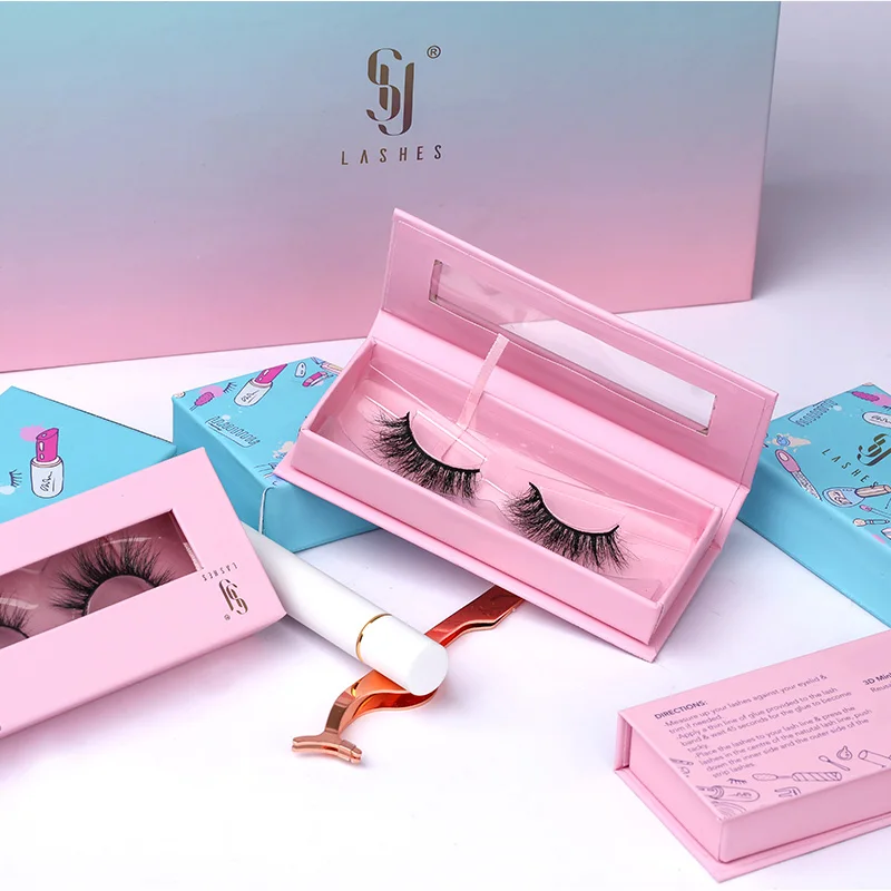 SY Customise Circle Heart Shaped Eyelash Box Packaging