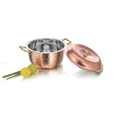 copper king with steel fry pan Copper daily use fry pan sauce pan long handle sauce pot kitchen copper utensils cookware pot