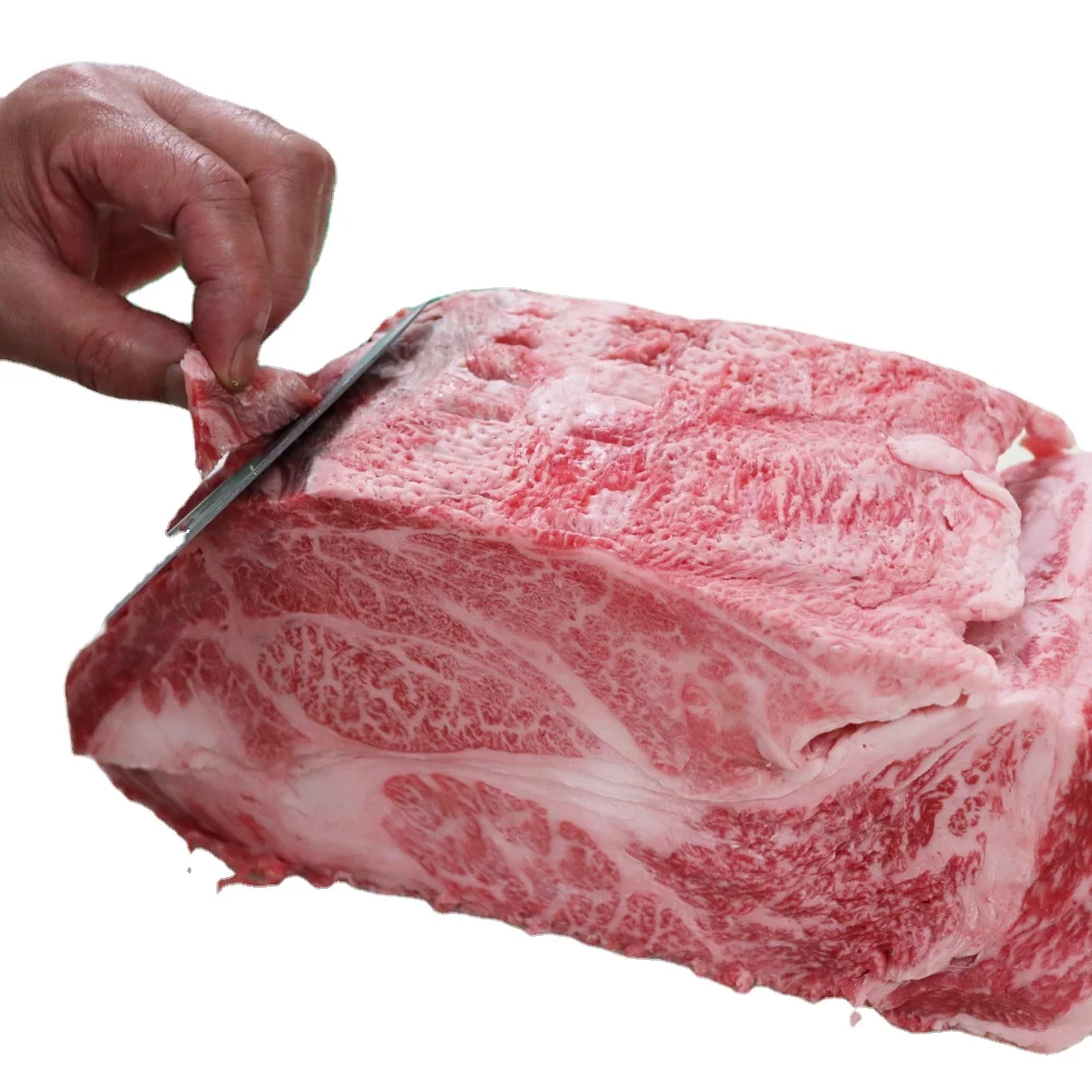 Wagyu food supply flank steak and roll beef chunk with neck