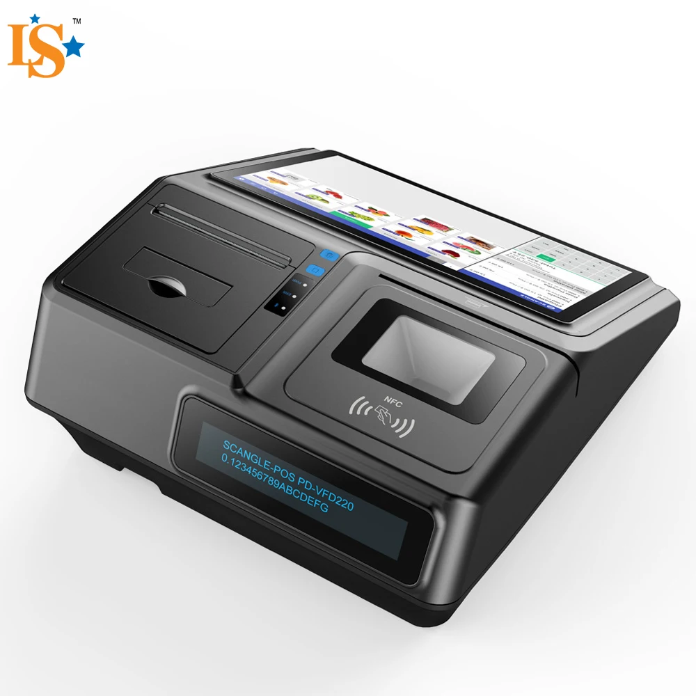 CRS-C71T hot selling price computing scale Capacitive screen touch cash register with printer