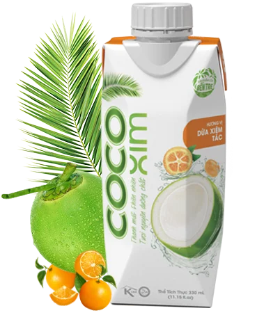 Качественная кокосовая вода со вкусом Kumquat 100% из кокоса Вьетнама
