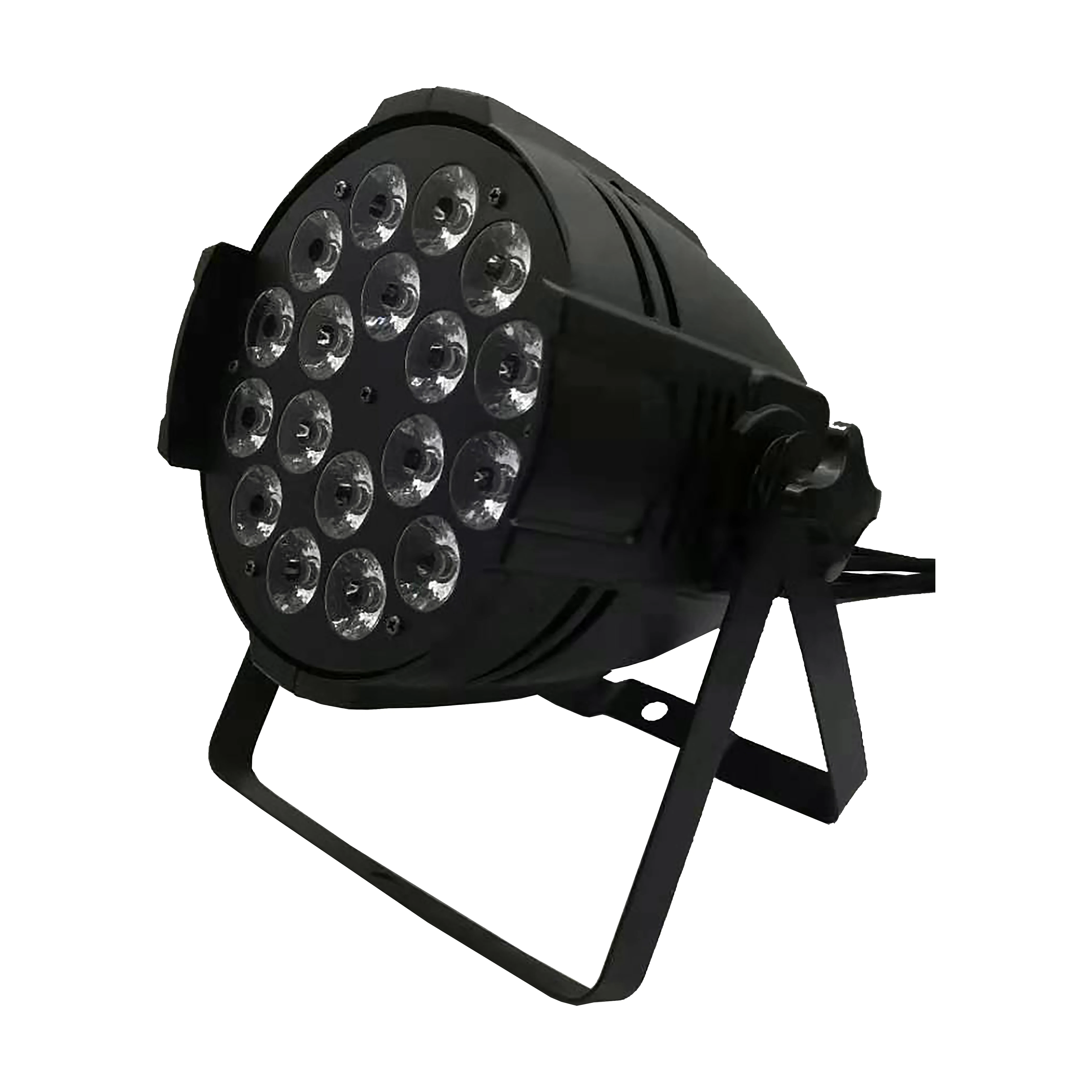 18 x 10W 5-in-1 LED PAR Spotlights RGBWA UV White Projection Lights with Wireless DMX Control for Hotel 12V Power
