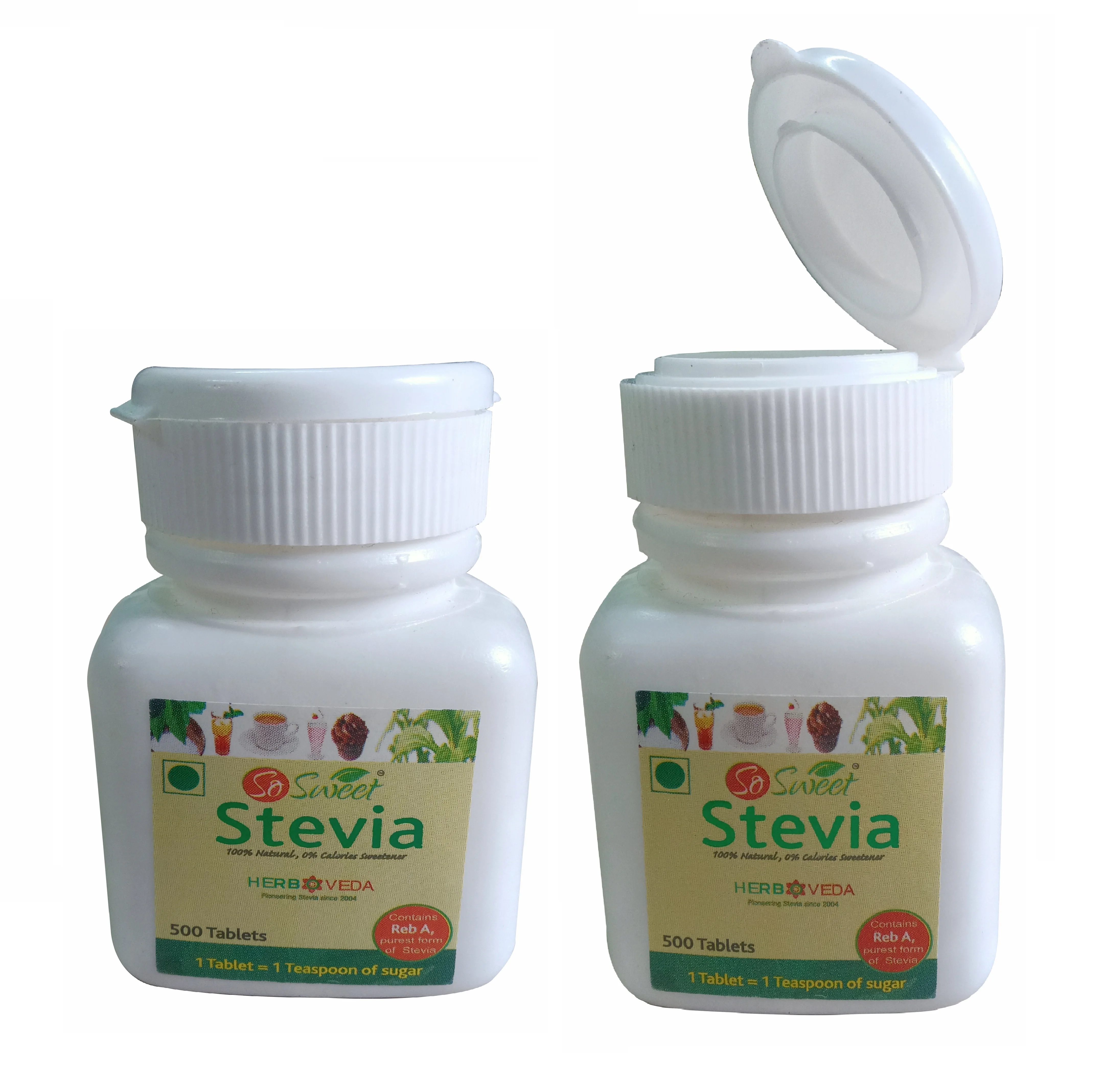 Stevia plant liquid extract in 20 ml packaging