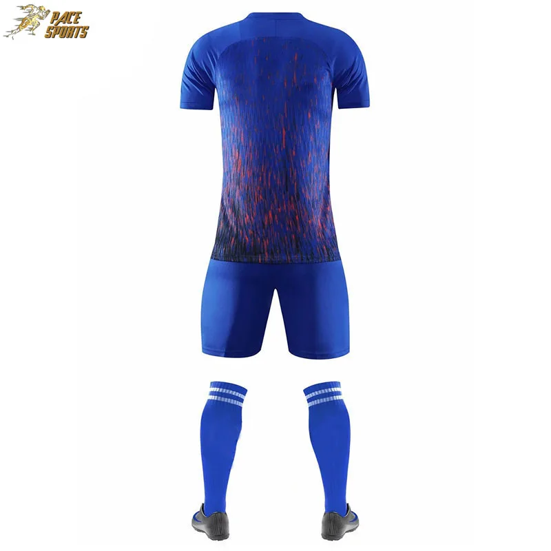 Оптовая продажа дышащая удобная футбольная Джерси изготовленная на заказ Мужская одежда комплекты футбольной формы с сублимационной печатью