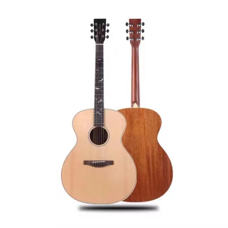 Free Shipping Top solid wood with pickup EQ Professional Acoustic guitar