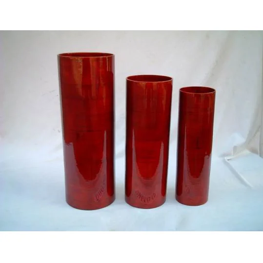 
Art Decor Casual Handicraft Contemporary Decorative Europe Round Spun-bamboo Vase 