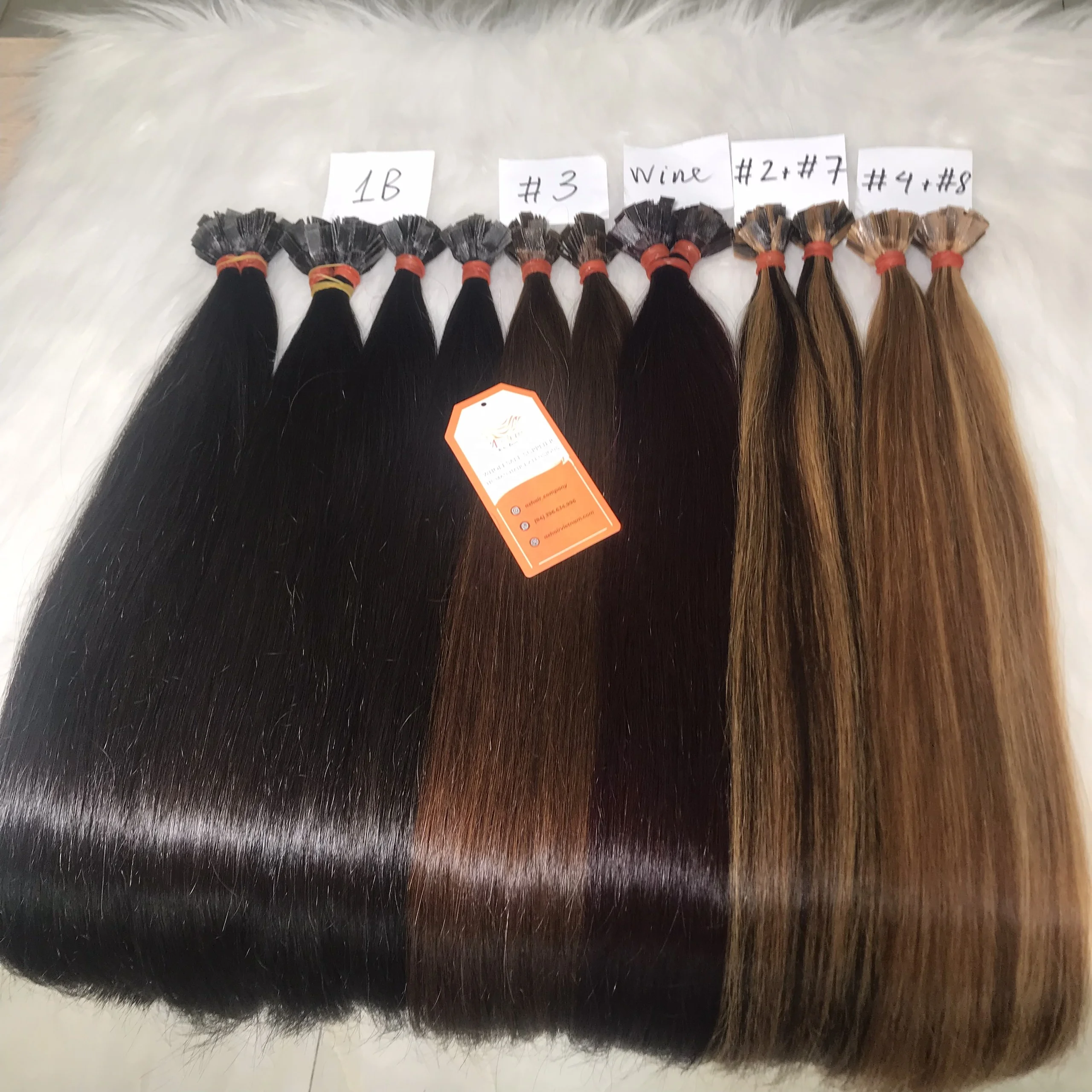 Keratin Extensions Flat Tip Hair Collection Color Straight From Natural Vietnamese Human Hair Wholesale Price