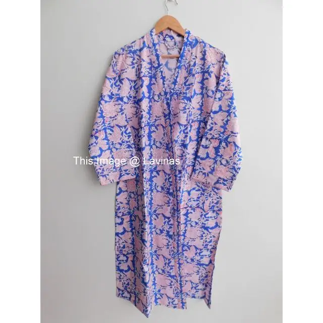 Hippie boho beach kimono pure cotton spring women nightgown kimono robes jacket long plus size western style women kimono dress