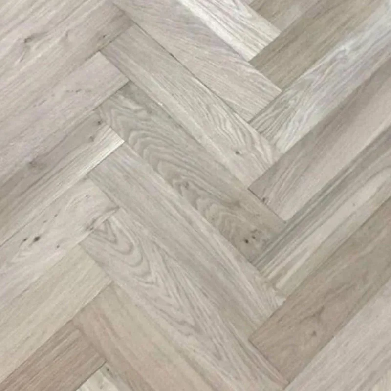 Engineered parquet engineered oak Hardwood Brushed fishbone wood flooring