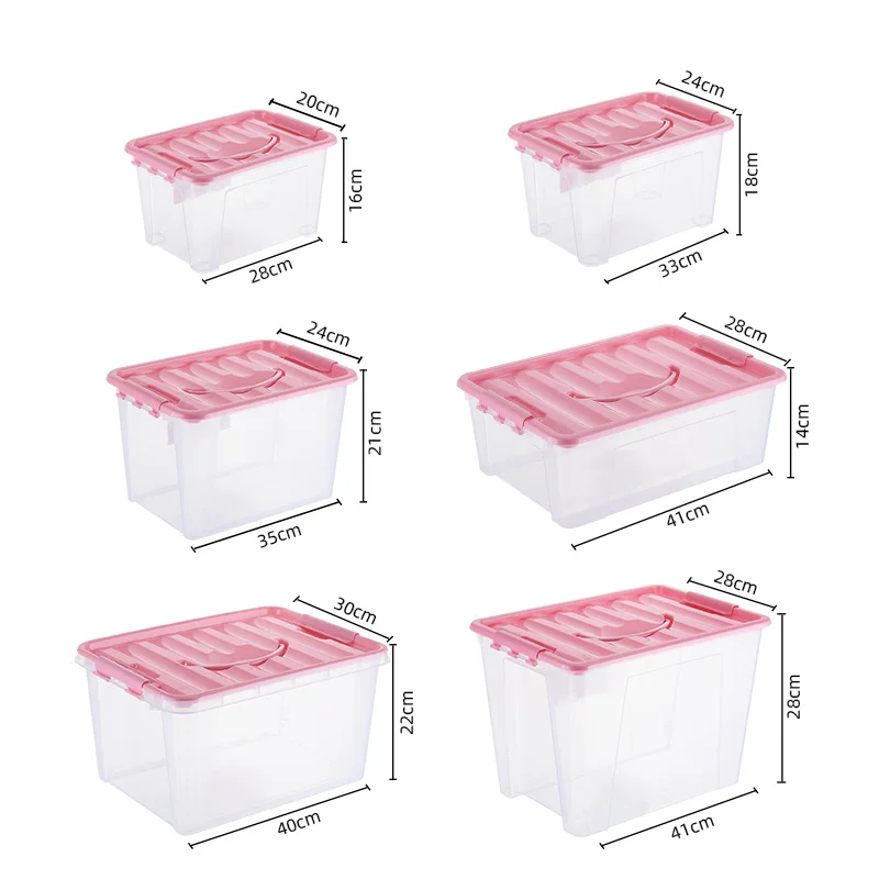 Hangqiu China custom OEM ODM available pp plastic storage box with lid