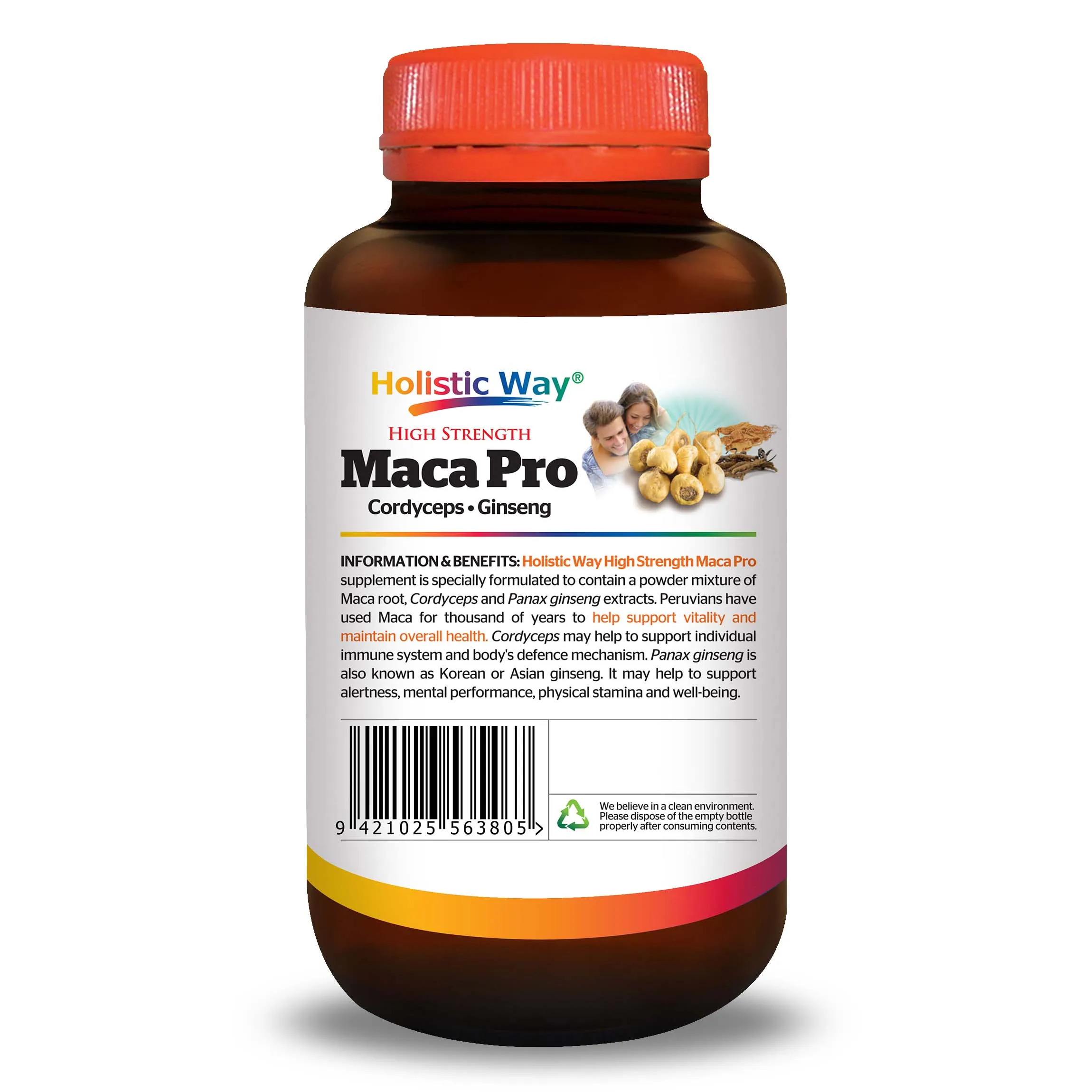Improve Immune System Anti-Fatigue Maca Pro With 60 Vegetarian Capsules Holistic Way Health Care Product