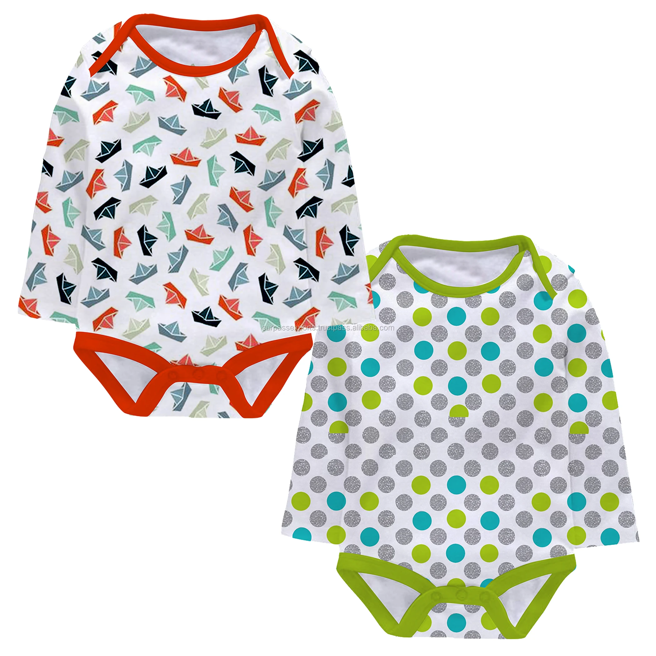 Premium Quality Cotton Knitted Baby Boy Spring Clothes Romper Sleepsuit Available in Multicolour and Size
