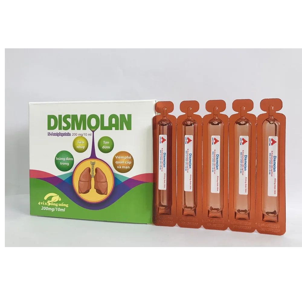 
Oral Solution High Quality Breakup Tough Mucus Cleaning Tracheostomy for Adults and Kids N-Acetyl Cysteine Dismolan 