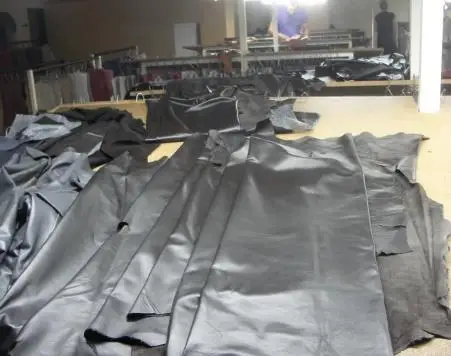 High Quality Motorcycle Vest Leather Denim Style Straight Bottom Laced Side Vest OEM Factory Wholesales