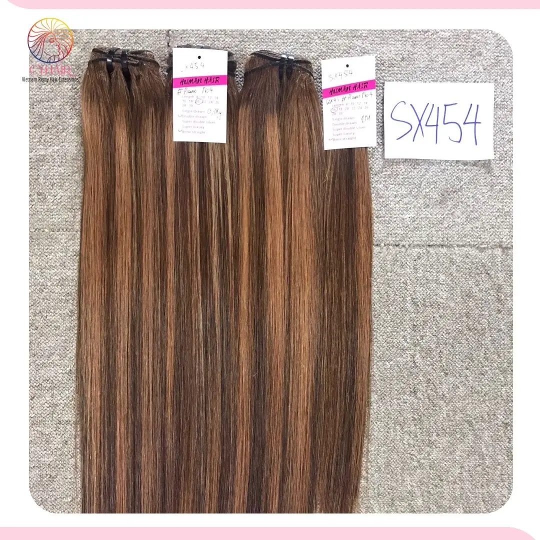 Best Selling Remy Mixed Color Piano Color Hair Weave Bone Straight Human Hair