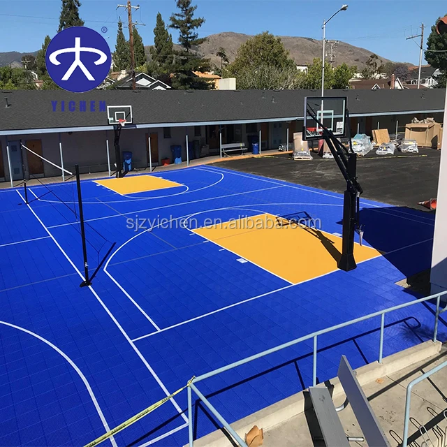 interlocking sport court pp flooring tiles in California