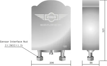 CNG/LNG dispenser Mass flow meter coriolis portable gas flow meter