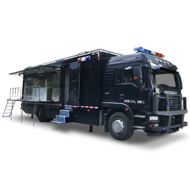 Automatically Pull out square cabin slide out system for defence and security vehicles